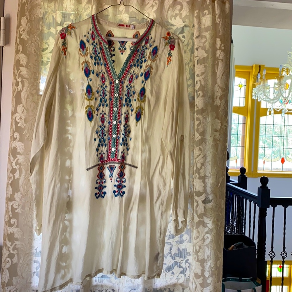 Johnny Was Tunic, Sheer, Large